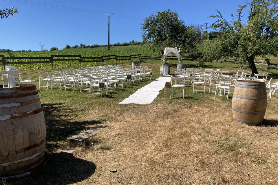 Jardin cérémonie laïque