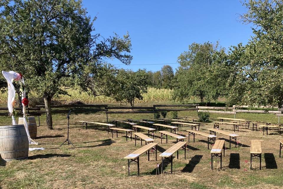 Jardin cérémonie laïque