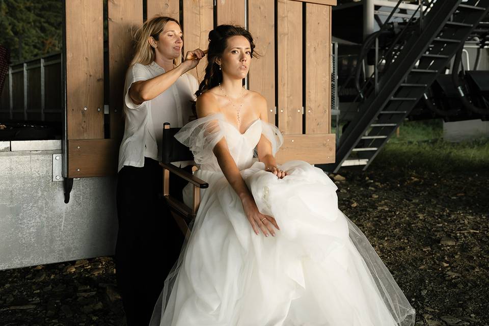 Coiffure et maquillage mariée