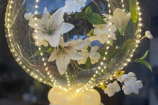 Ballon lumineux fleurs de lys