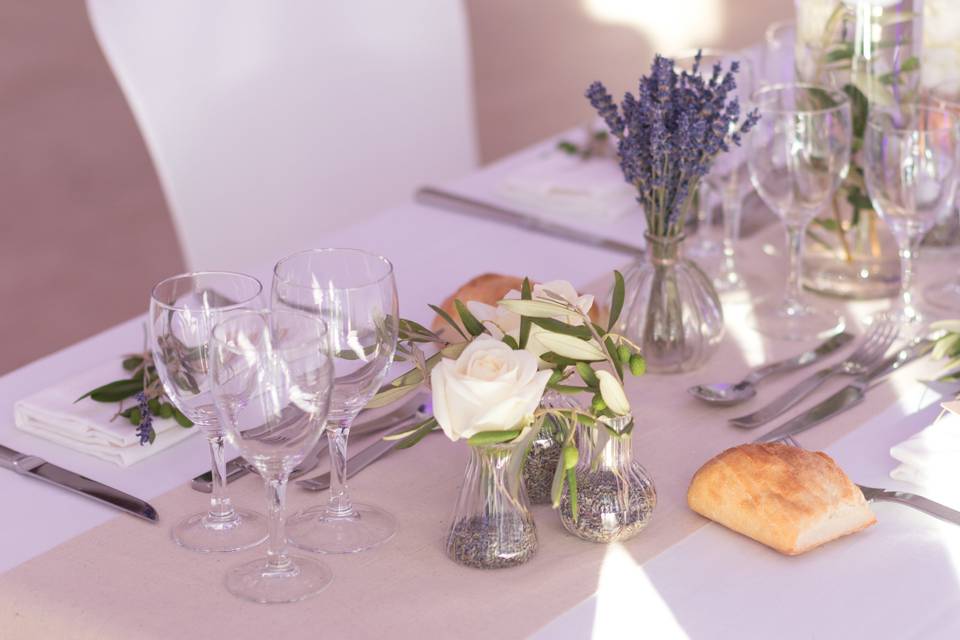 Décoration de table de mariage