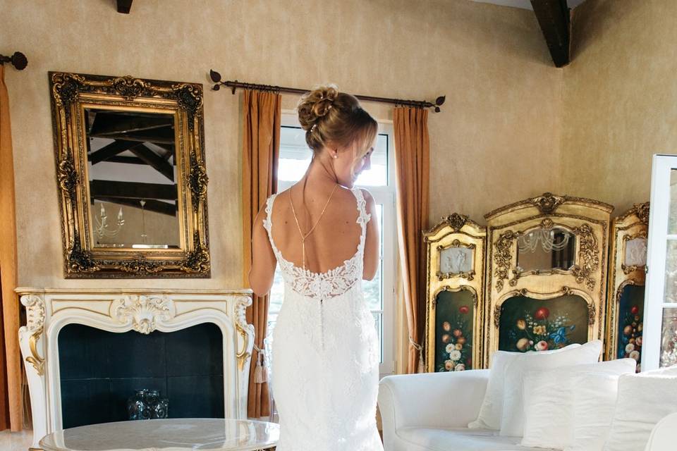 Mariée dans sa sublime robe