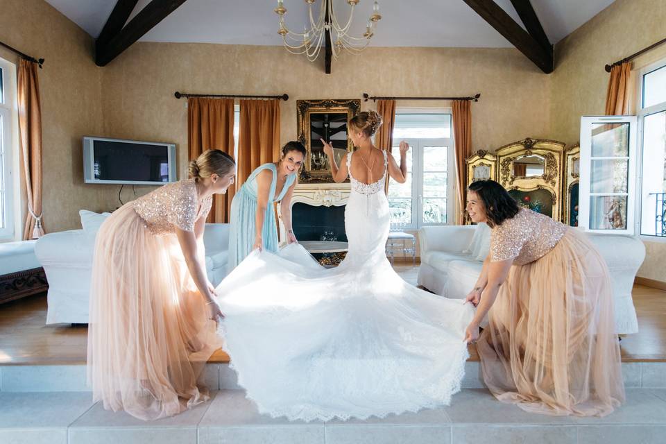 Préparatifs mariée