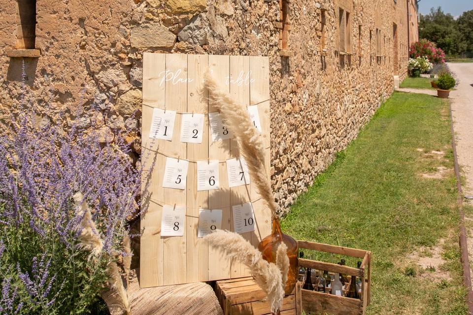 Décoration plan de table