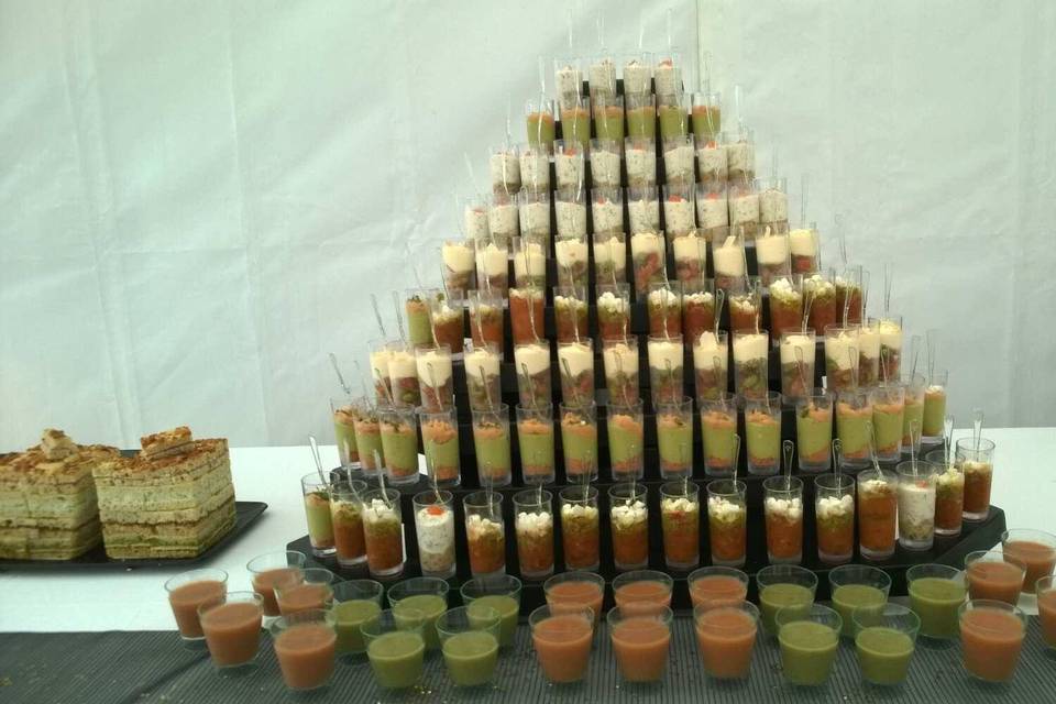 Pyramide de verrines