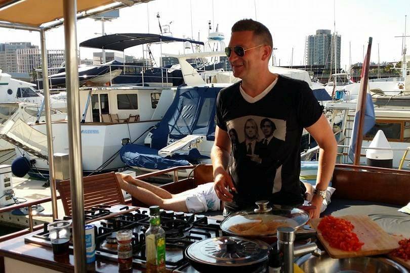 Chef a domicile sur un bateau