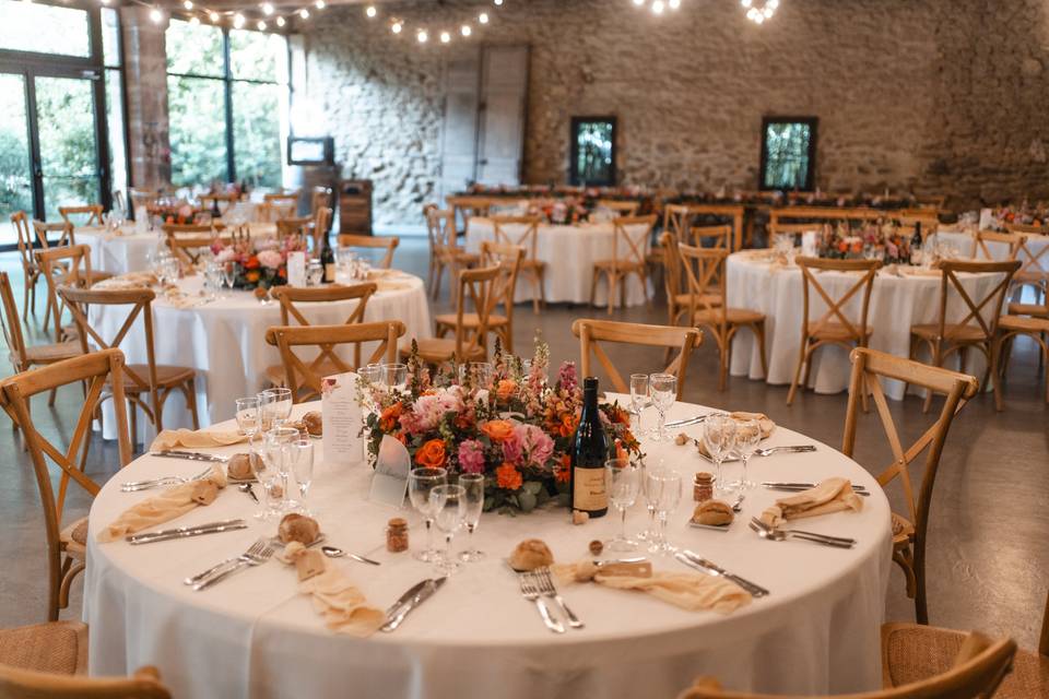Installation et déco dîner