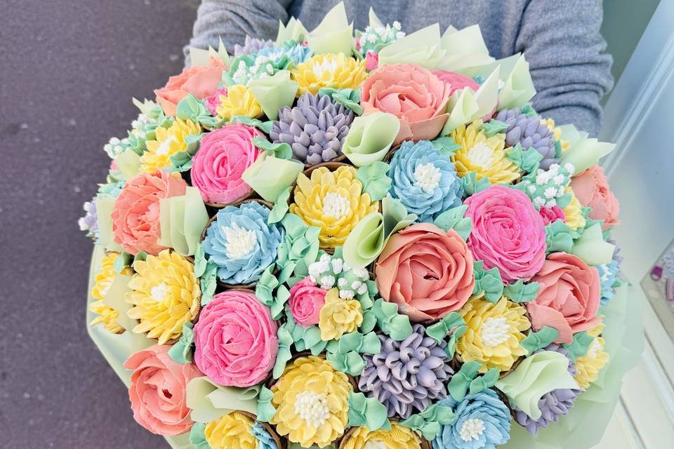 Bouquet cupcake