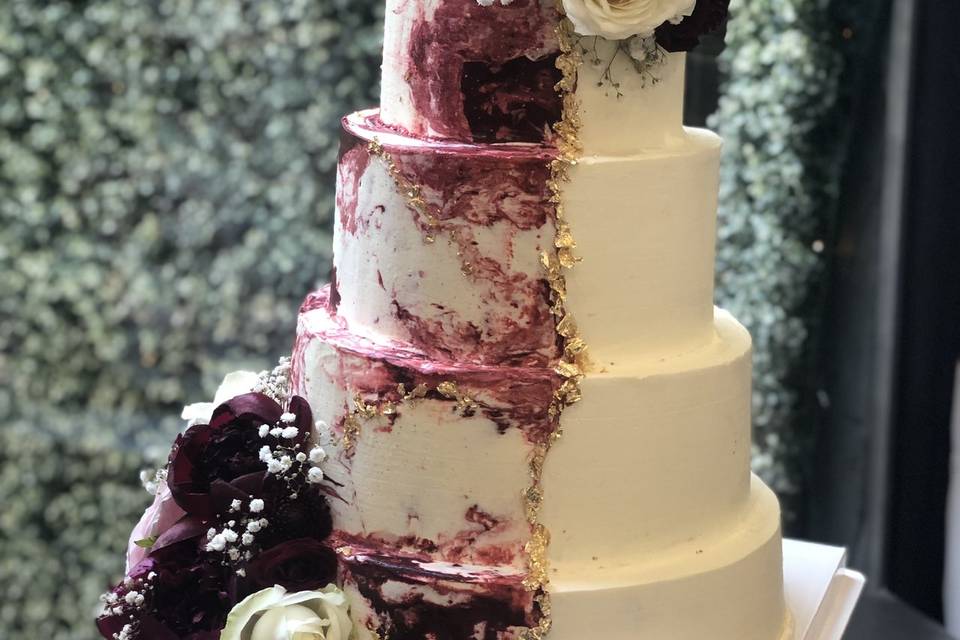 Wedding cake marbré