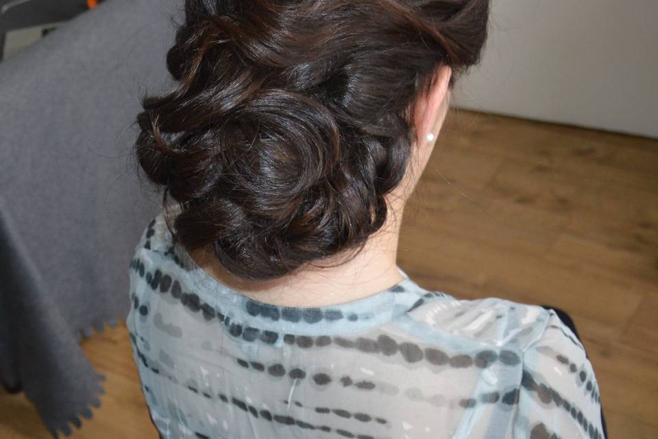 Chignon bas volumineux