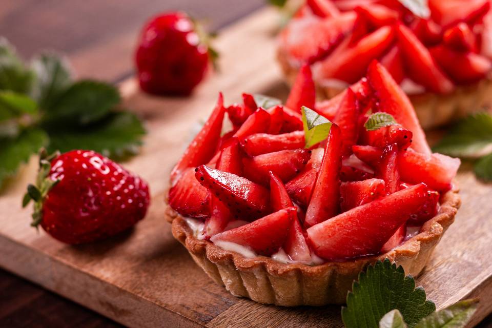 Tartelettes fraises verveine