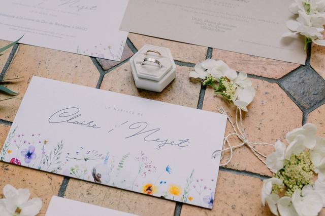 Flatlay mariage