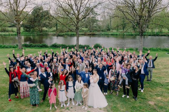 Photo groupe tous les invités