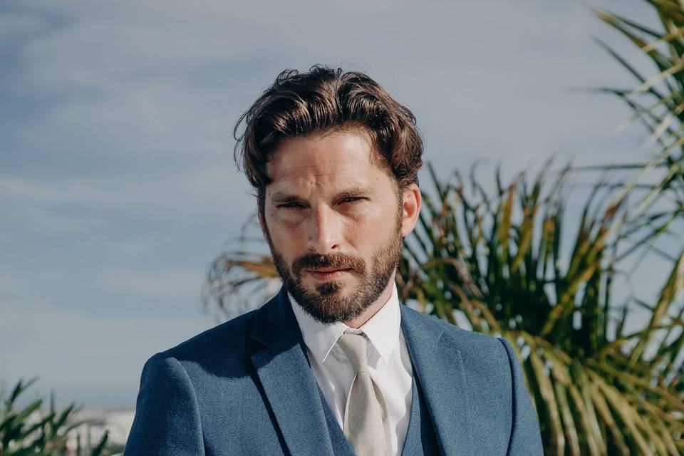 Costume sur mesure Bleu