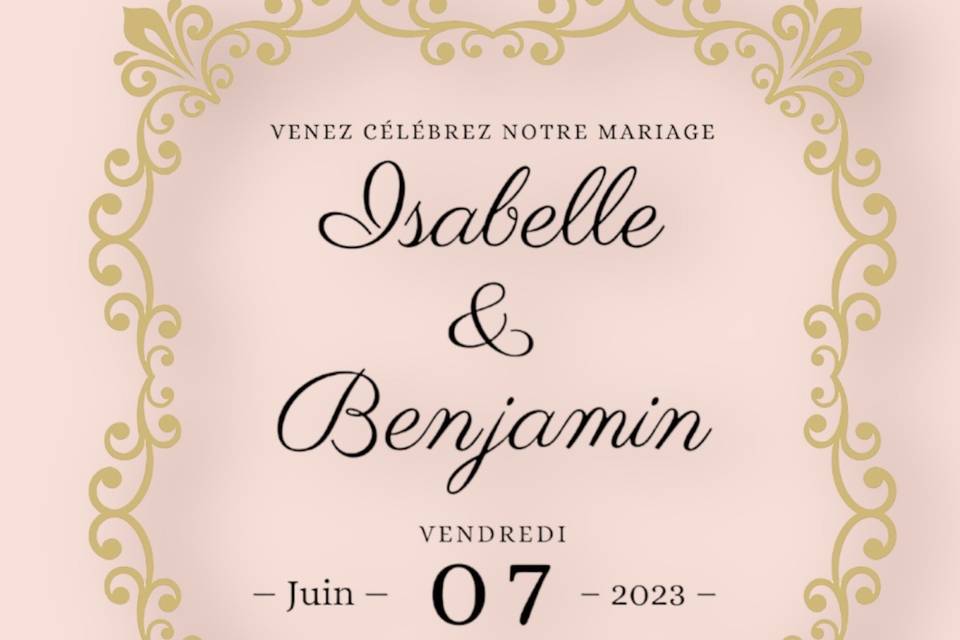 Original faire - part mariage