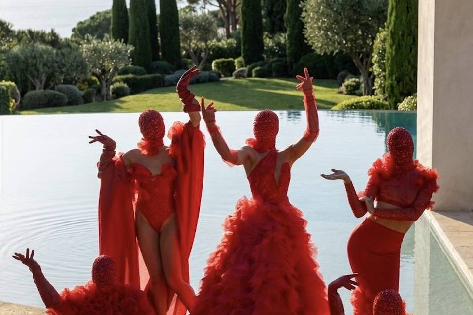 Rouge Animation de bienve