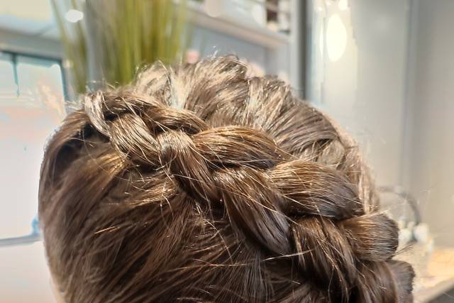 Tresse en relief plaquée