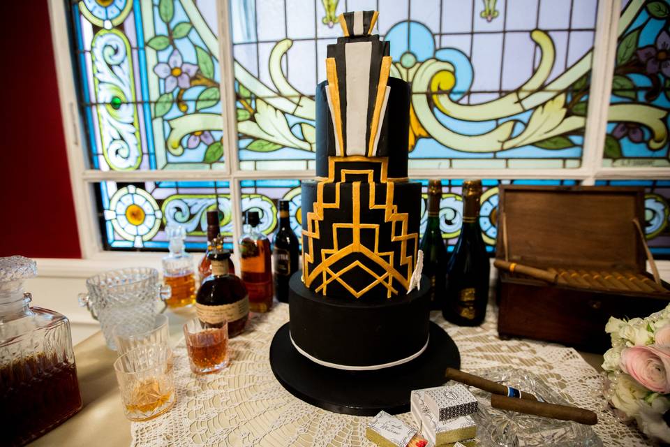 Mariage Gatsby wedding cake