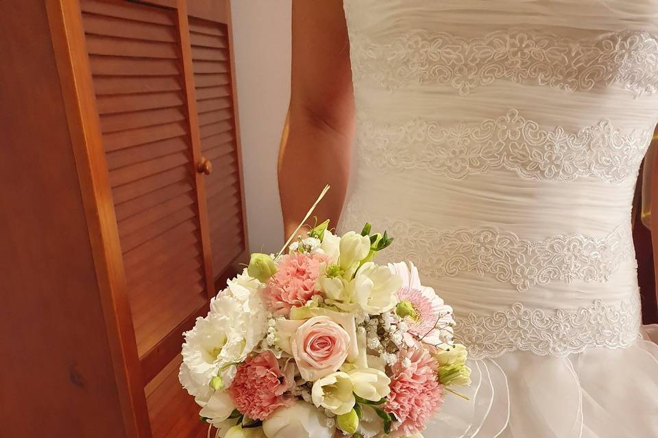 Bouquet de mariée rond