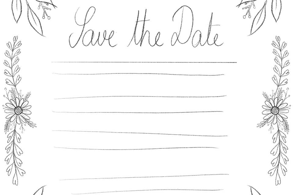 Croquis Save the Date