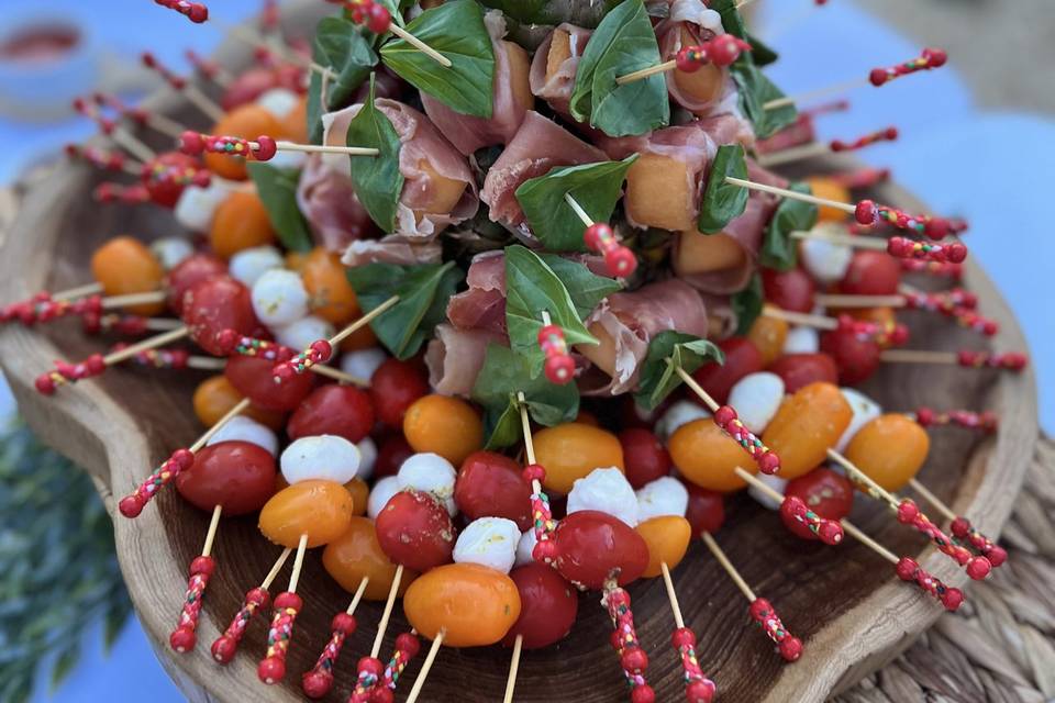 Duo de brochettes fraicheur