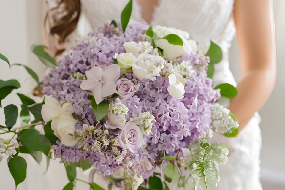 Bouquet de mariée Lila