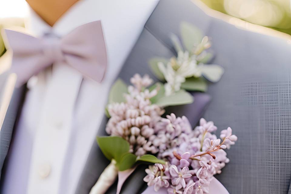 Boutonnière Lila
