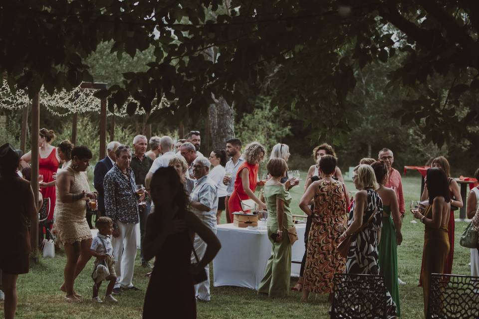 Invités durant vin d’honneur