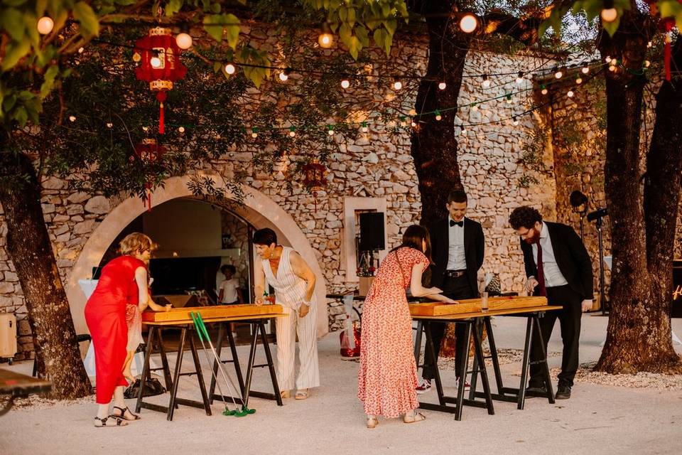Mariage sous les arbres