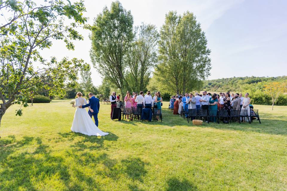 Mariage dans le parc