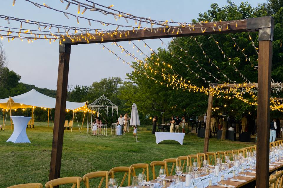 Tente nomade pour un mariage