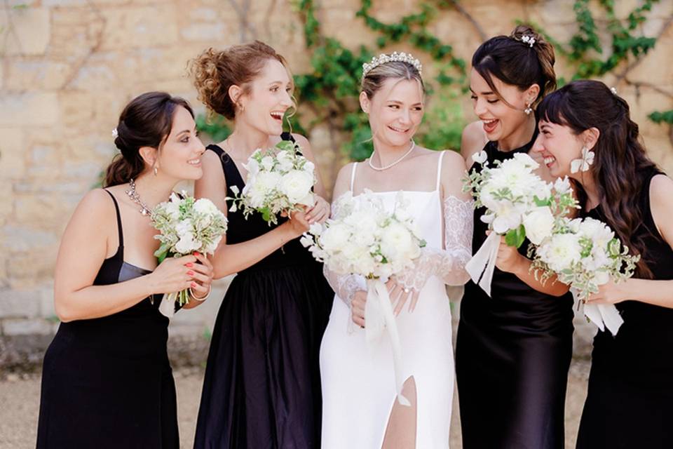 La mariée et ses demoiselles