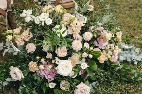 Bouquet au sol cérémonie