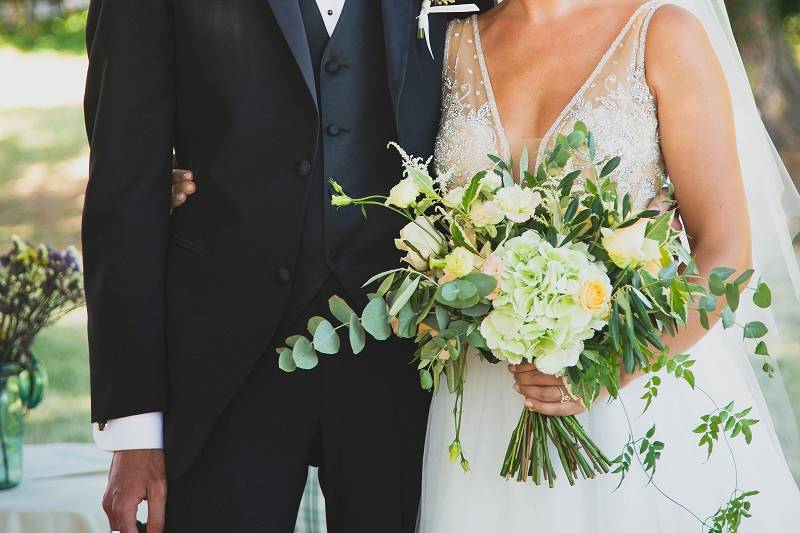 Détail bouquet de mariée