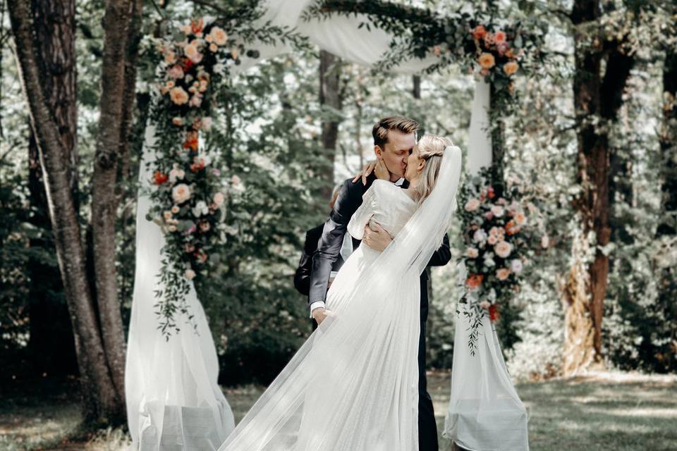 Arche florale romantique