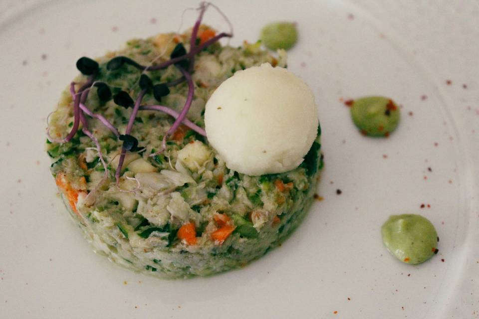 Tartare végétal au poisson de