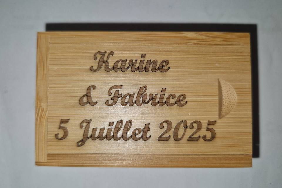 Gravure laser personnalisée