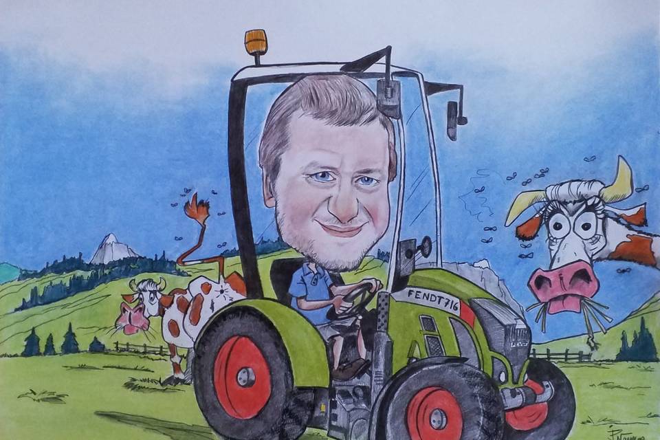 Caricature d'après photo