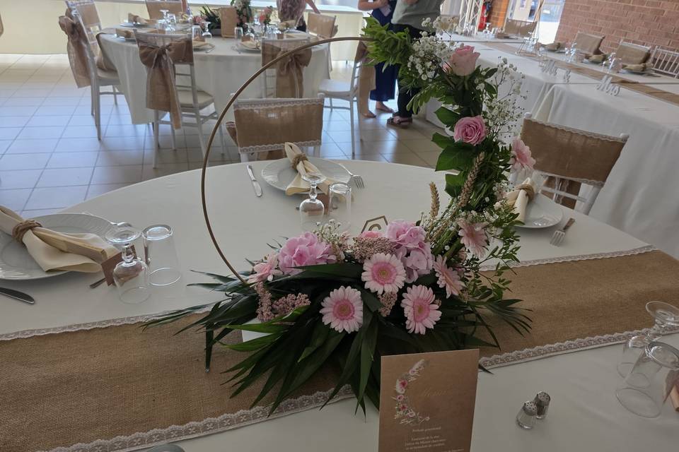 Composition Bouquet made table