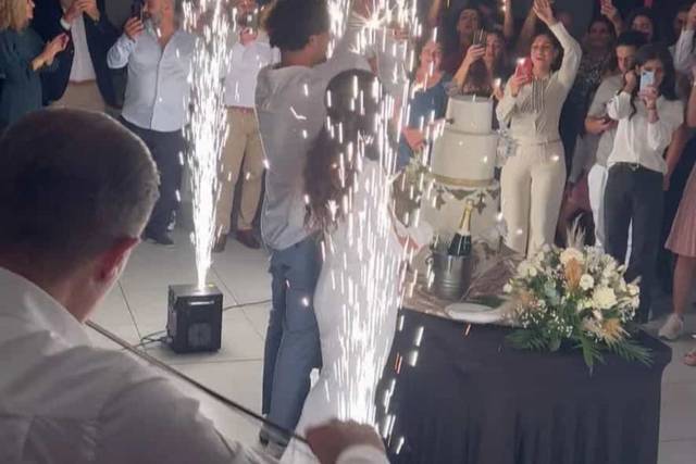 Jet de scène pour gâteau