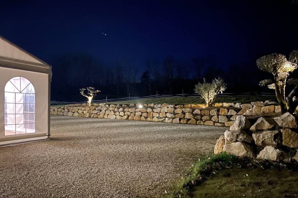 Terrasse du Tivoli la nuit