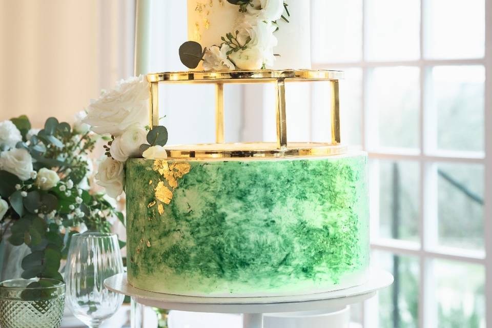 Vert et blanc
