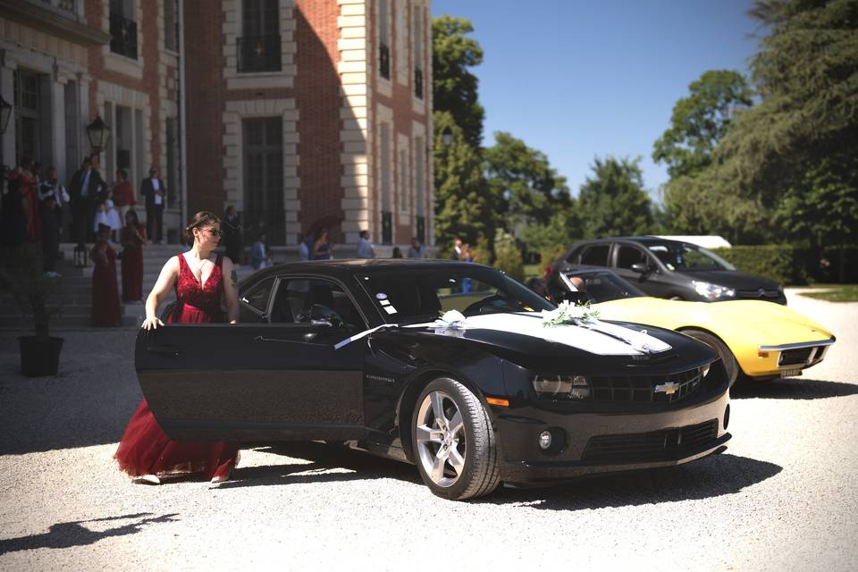 Mariage en Chevrolet Camaro