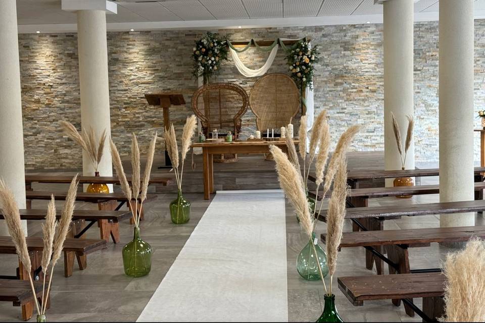 Décoration milieu de la salle