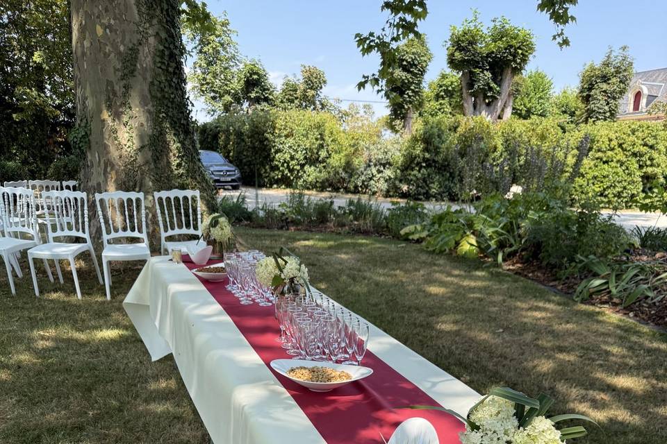 Vin d’honneur extérieur