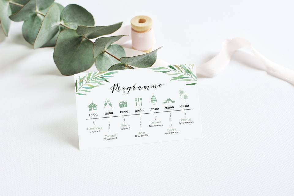 Programme mariage Eucalyptus