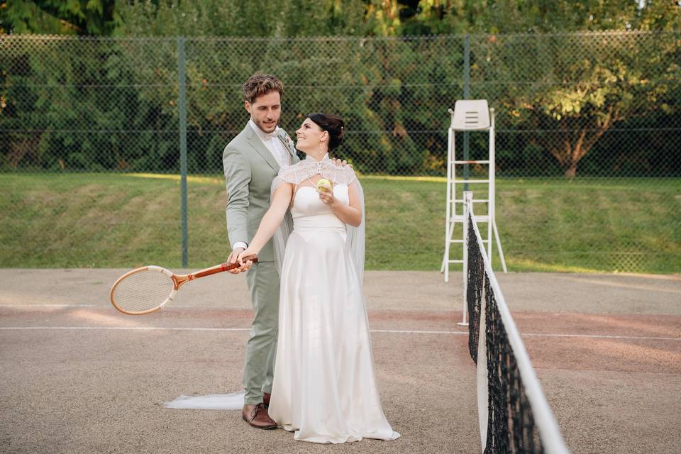 Mariés au tennis