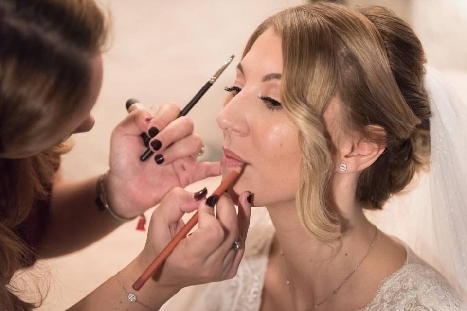 Maquillage et coiffure mariée