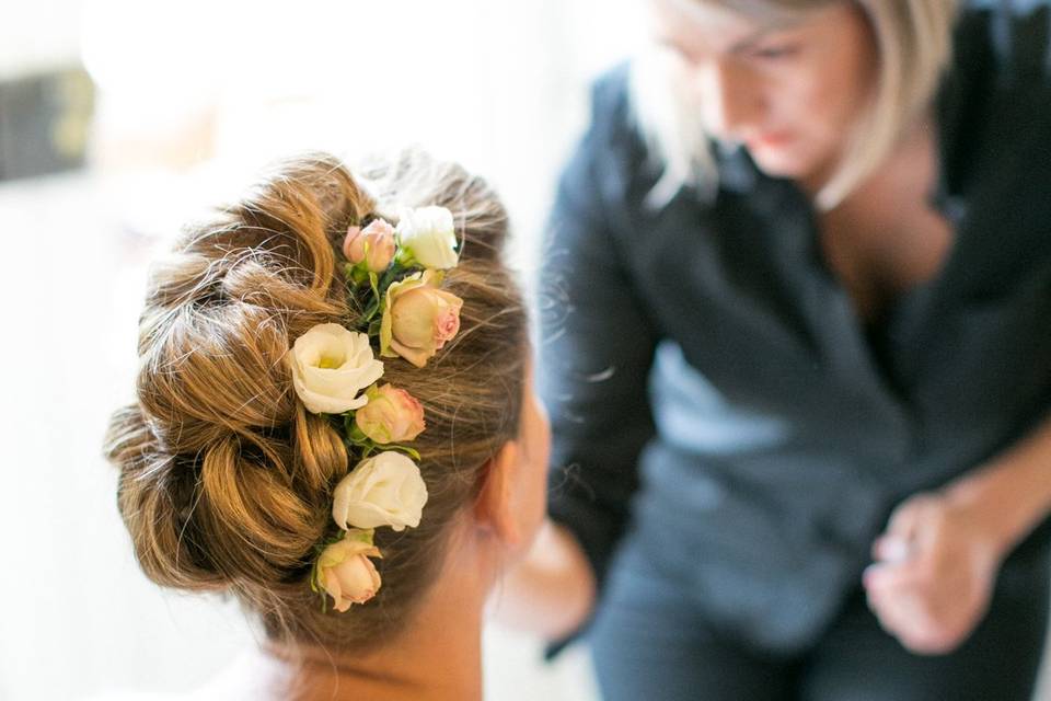 Chignon boucle