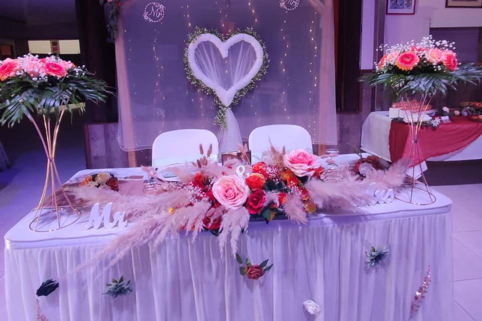 Table des mariés